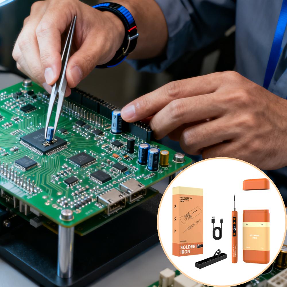DC 5V 15W Wireless Soldering Iron Adjustable Temperature TYPE-C Charge With Smart Control Fast Heating for Circuit Board Repair