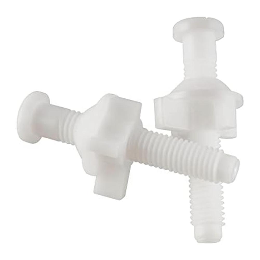 Toilet Seat Hinge Toilet Screws Toilet Nuts Toilet Bolt For Toilet Plastic White For Seat Hinge Bolt Screw Kit