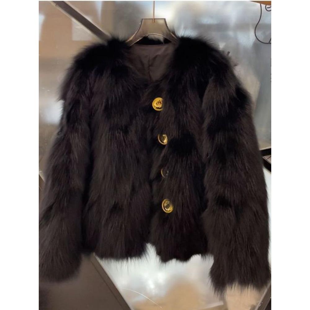 Fur Jacket Women's Short Autumn and Winter New Mao Mao Jacket Foreign Style Young Top Thin Versatile Fashion Women's Clothing