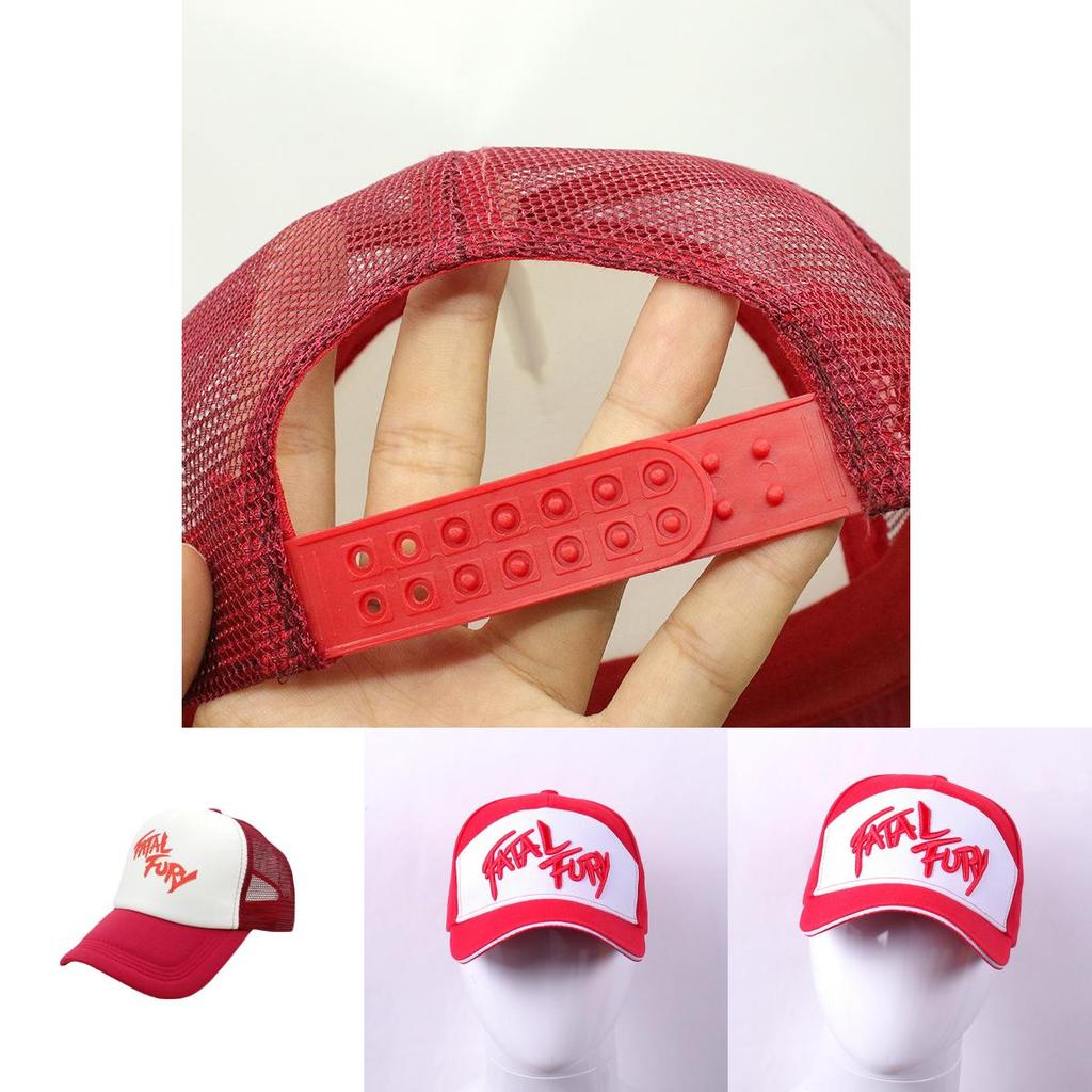 Fatal Fury Terry Bogard-serien broderet bomuldsbaseballkasket til fritidsbrug