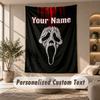 Tapestry Custom Name Text, Wall Hanging Tapestry Home Room DecorScream Ghostface