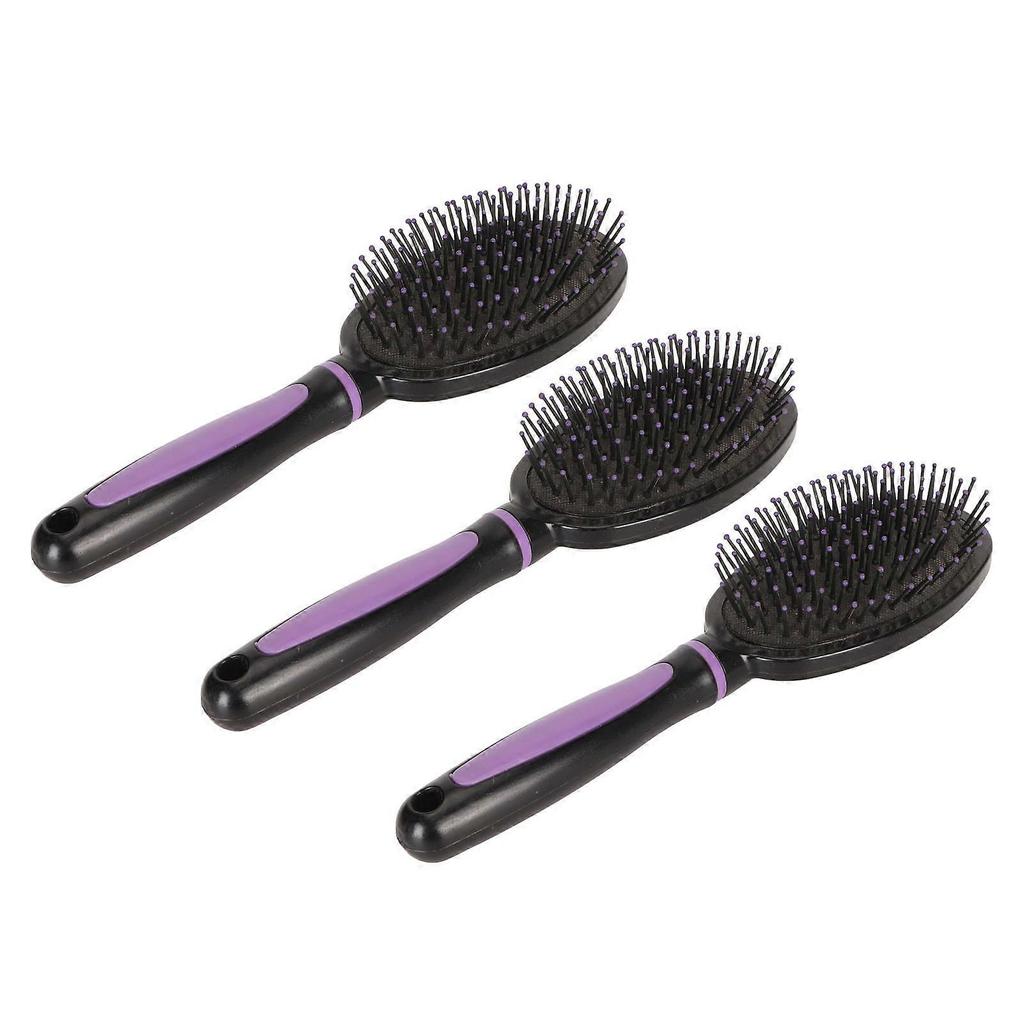 3 Pcs Oval Hair Teasing Comb Scalp Massager Styling Large Board Air Cushion Brush Comb for Household