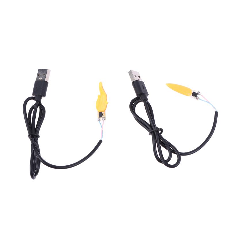USB Interface DC5V 1800K LED Flash Candle Light Edison Flame Filament Table Lamp for Events Parties