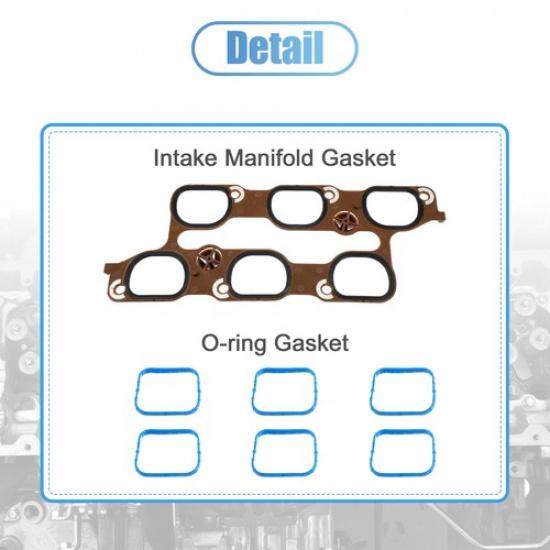 Pack of 1 for Buick Cylinder Intake Manifold Upper Lower Gasket Set 12673301