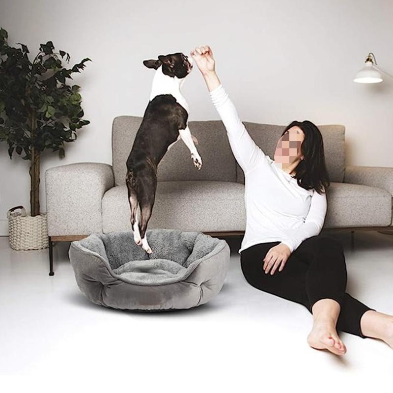 Pet Dog Nest Cat Nests Durable and Breathable Pet Bed Large Medium and Small Dog Pet Sofa Beds Thickened Achine Washable All-Season Dog Cat Cushion