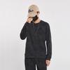 Li-Ning Düz Renk Günlük Bisiklet Yaka Raglan Bol Rahat Uzun Kollu Sweatshirt Erkek sweatshirt Siyah AWDU545-6