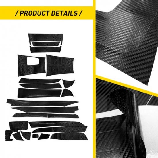 Carbon Fiber Center Console Dash Panel Cover Trim Kit For BMW X5 E70 X6 2008-14