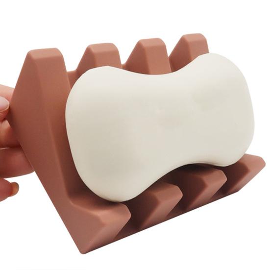 Soap Dish Creative Drainable Silicone Minimalist Waterfall Soap Box Household Supplies