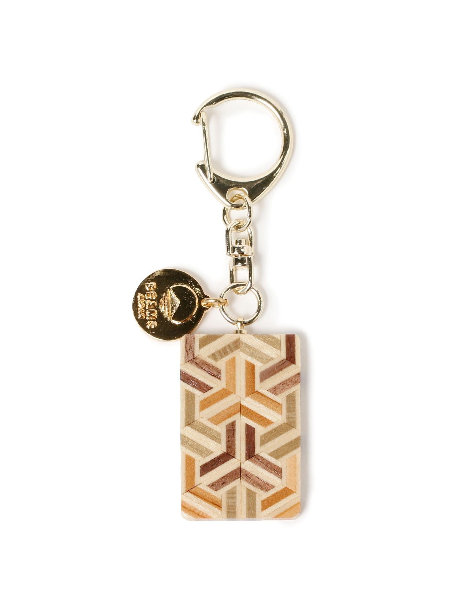 

Parquet Tortoise Shell Free Shipping [BEAMS JAPAN] Custom-made Keychain, Pattern,
