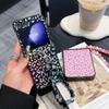 For Samsung Galaxy Z Flip7 FE 5G/Z Flip6 5G Case Leopard Print Leather+PC Phone Cover with Beaded Strap