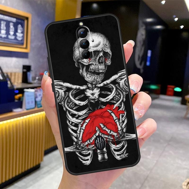 Trippy Skeleton Case For Nubia Red Magic 8 9 10 Pro Plus 6 7 6S 7S Pro 6R 5G RedMagic 8S 9S Pro Plus Cover