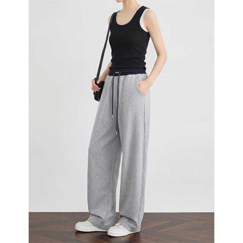 Women's Fashion Color-block Loose-Fit Sweatpants