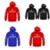 Sweat à capuche élégant en coton pour couples, pull imprimé à manches longues pour l'automne