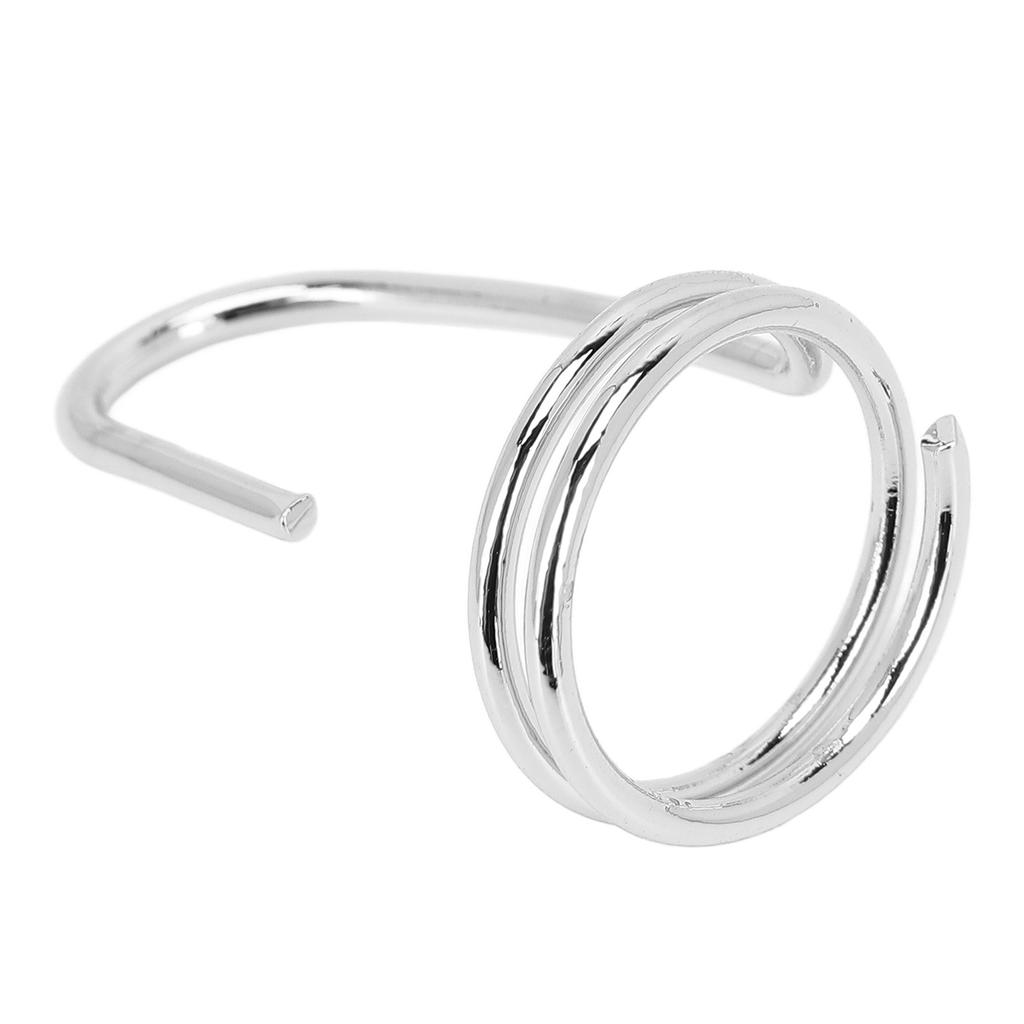 Fingernagelring, galvanisiertes Kupfer, für Damen, Fingerspitzen, Maniküre, Schmuck für Partys, Alltag, Weiß
