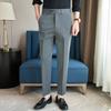 Anti-wrinkle casual pants European and American business style suit pants High-end men's pants Italian high-waisted straight pants