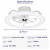 Modern LED Ceiling Fan Light with High Power and Wide Voltage (85-265V) for Restaurants