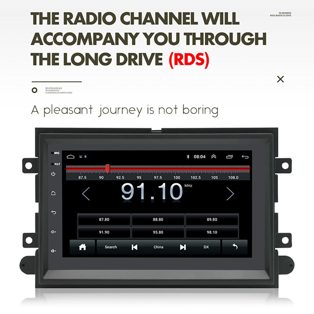 NAVIGUIDE 7'' Android Carplay Car Multimeida Player For Ford F150 Explorer Edge Escape Sport Lincoln Expedition Mustang NO DVD