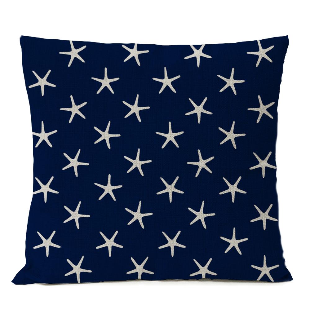 Nautical Linen Pillow Nordic Home Decoration Model Room Nautical Style