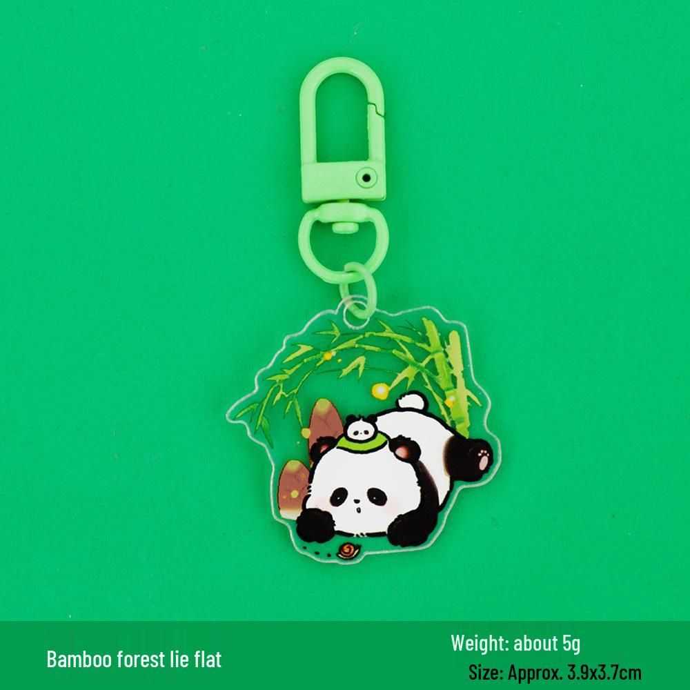 Panda Keychain Cartoon Pendant: Cute DIY Ornament for Girly Backpacks