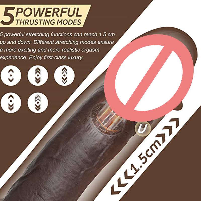 Realistic Dildo Anal Vibrator Stretchable Heated Dick Pussy Masturbator Sexy Adult Sex Toys Penis Gay Sex Big Penis Thrusting 18