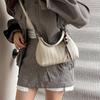 Fashion Single Shoulder Popular Solid Color Bag Women's 2025 Autumn and Winter New Trend Simple Messenger Commuter Dumpling Bag