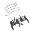 Carbon Texture Car Exterior Door Handle / Bowl Cover Trim For Mercedes Benz C E GLK ML CLA Class W166 W117 X204 W204 W212