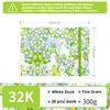 20 Sheets 300g Watercolor Paper Square Pad Sketchbook 48K/32K 100% Cotton Water Color Drawing Painting Book Art School Supplies
