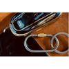 JOGOAUTO Titanium Carabiner Clips with Titanium Key Rings,Key Chains for car Keys, Small Locking carabiners Clips Mini,Quick Release Keychain,J451