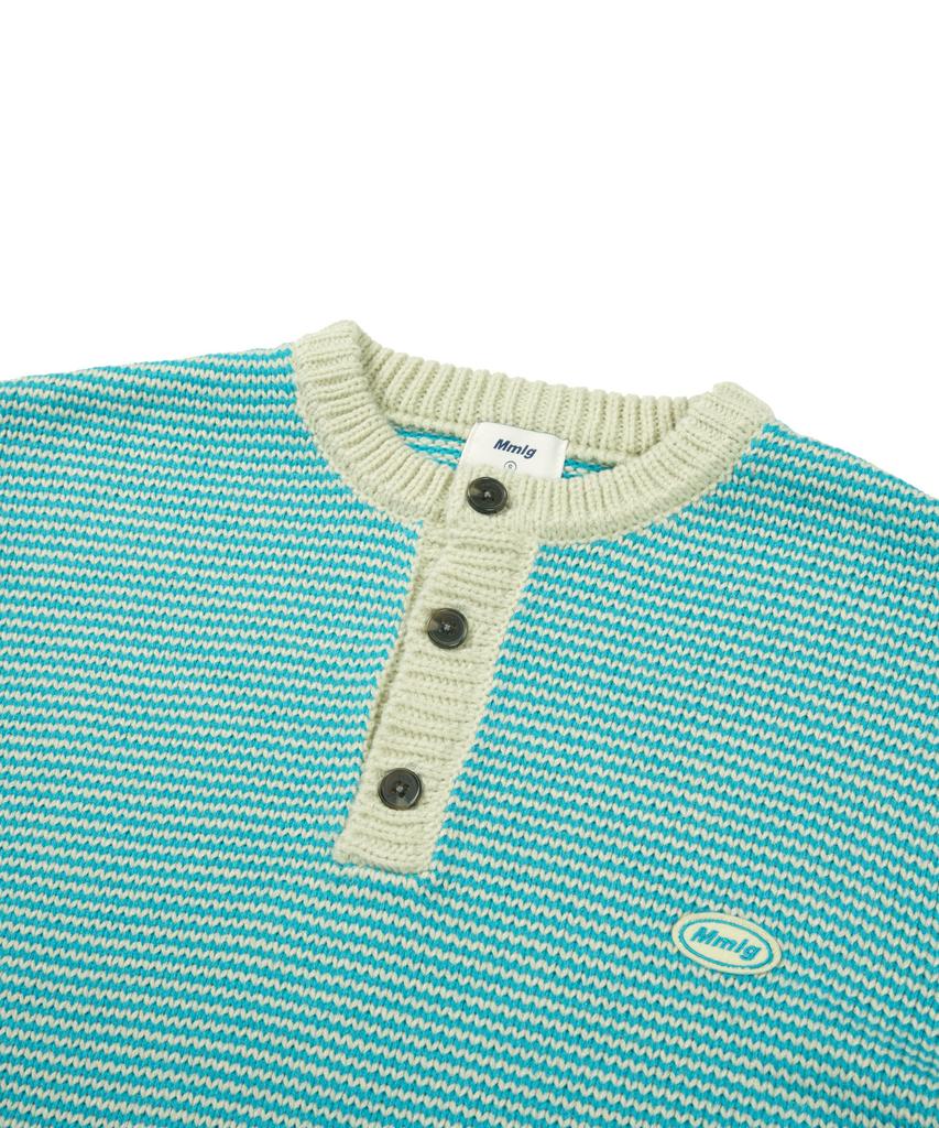 MMLG Breezy Henley Neck Knit (Green)