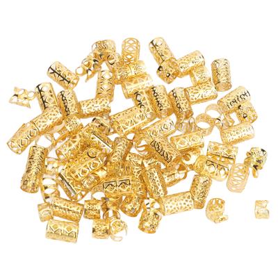 200Pcs Haar Dreadlocks Perlen Flexible Legierung Exquisite Modische Haar Dekorationen Ringe für