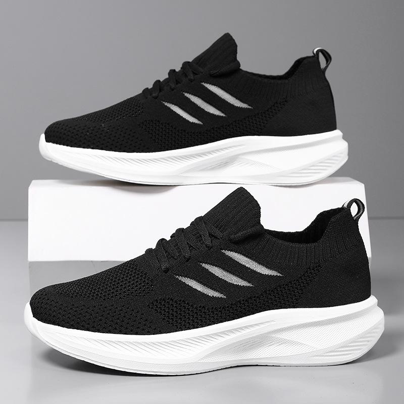 

Sneakers men s summer new breathable and lightweight mesh casual shoes men s fashion versatile thick-soled non-slip running shoes men 45