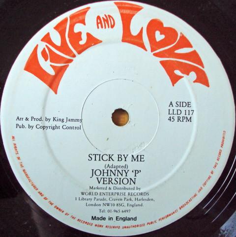

12inch Record JOHNNY P / TIGER - Stick By Me / Bom Bastic LLD117 Live And Love UK Reggae, Ska & Dub Used