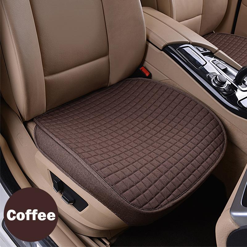 Autositzbezug, vollständig eng umschlossen, Flachs-Sitzkissen, Leinenstoff, Vorderstuhl, Fahrzeugschutz, Autozubehör