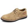 Sapatos Oxford Clássicos de Couro Genuíno Masculinos Planos Confortáveis Camurça Mocassins Casuais Sapatos de Negócios Formal