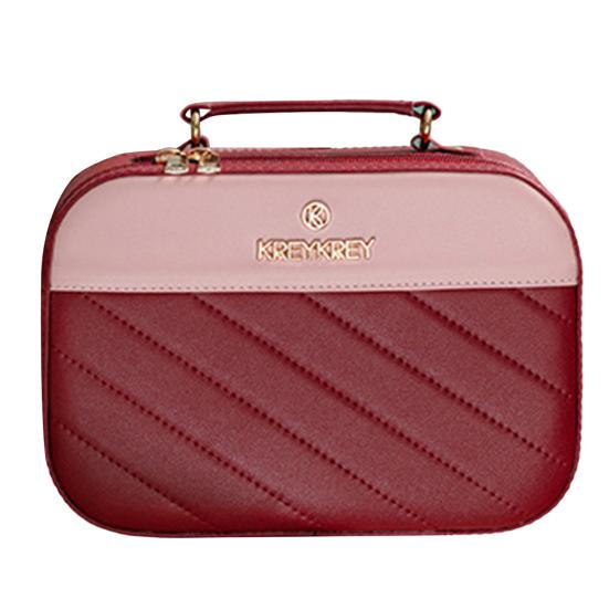 Cosmetic Bag High Capacity Portable Dust-proof PVC Fashion Women Toiletries Organizer for