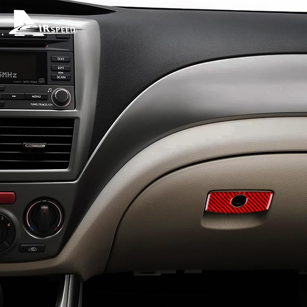 Carbon Fiber Style Interior Sticker Trim for Subaru Impreza 2009 2010 2011Car Center Console Co-pilot Glove Box Interior Panel