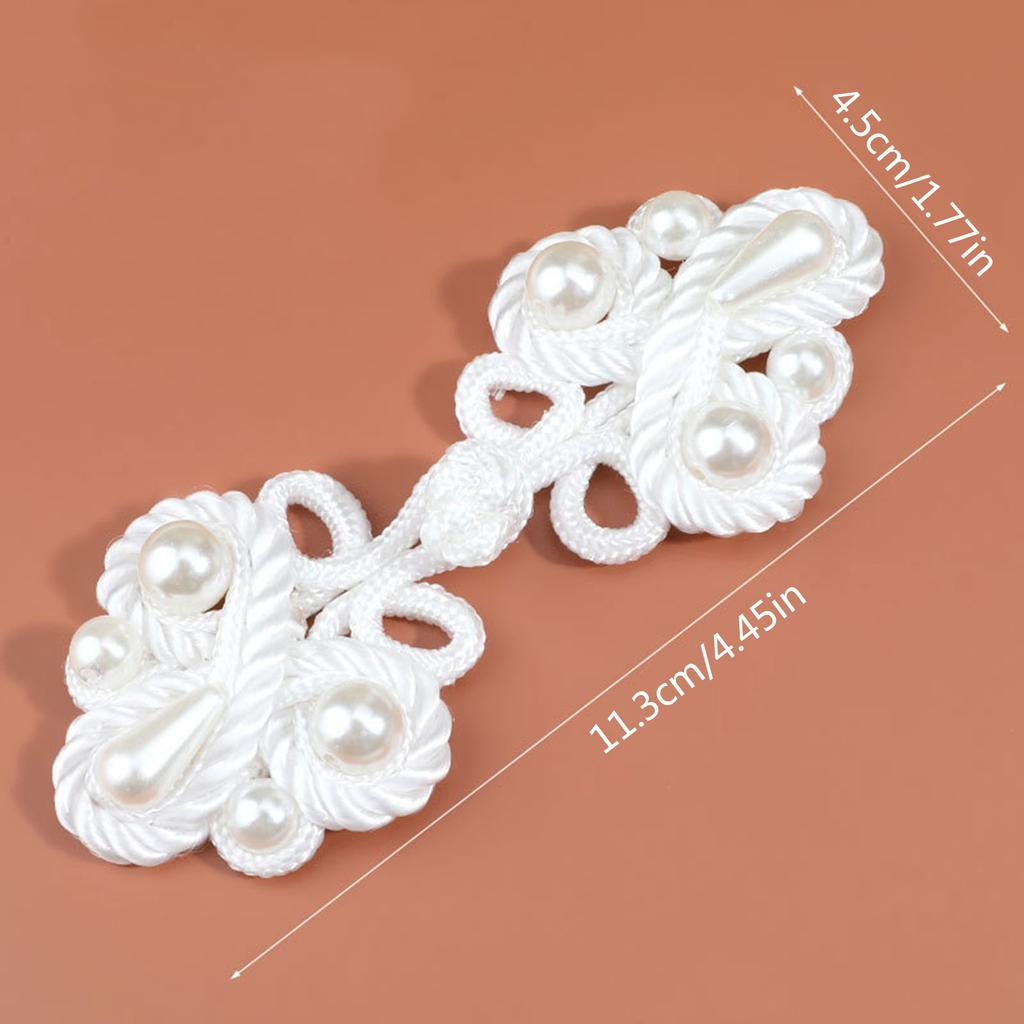 1Pair Vintage Buckle Cheongsam Buttons Dress Coat Fastener Han Clothing Button Costume Accessories