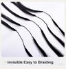 Water Wave Bone Straight Machine Double Weft Remy Grade Vietnam Hair Natural Black Double Drawn Handmade Braided Wig Bleached