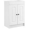 Under Sink Bathroom Cabinet White 56 X 37.5 X 81 Cm