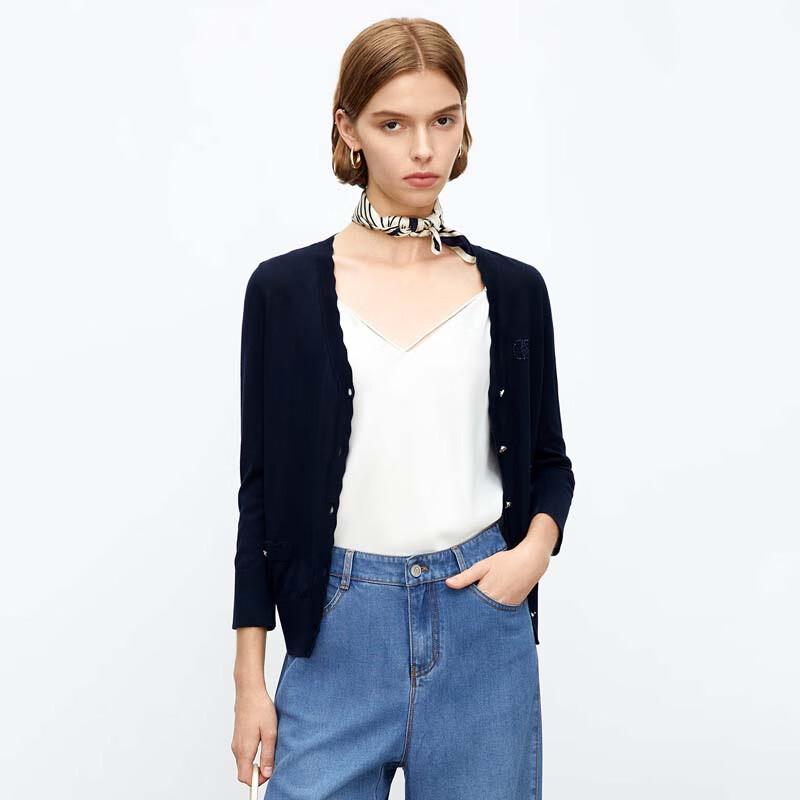 JESSIE Lyocell Slim-Fit Nine-Sleeve Knitted Cardigan