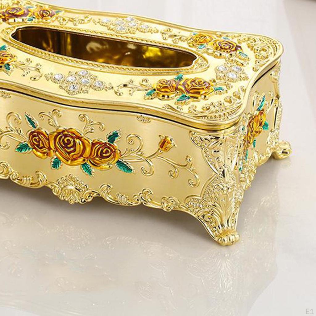 Creative European Square Rectangular Tissue Box Decorative Cover Bathroom Holder Car Office