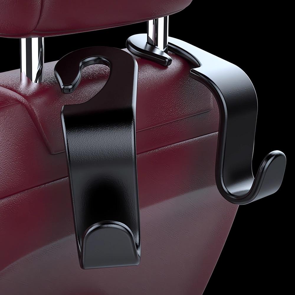 2pcs Creative Car Hook Seat Hanger Hooks Behind-seat Accessories Organizer Hook Bags Clothes Sundries Vehicle Interior Clip