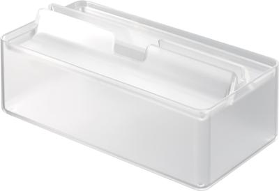Yamazaki Smart Paper Towel Case with Tray X X Compatible with Soft Packs and Product 3126 Lid, Clear, Approx. W26.5 D13.5 H10cm, Boxes, Number