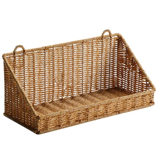 Étagère de rangement avec crochets Panier mural Grand design ventilé Panier compact pour cuisine salle de bain