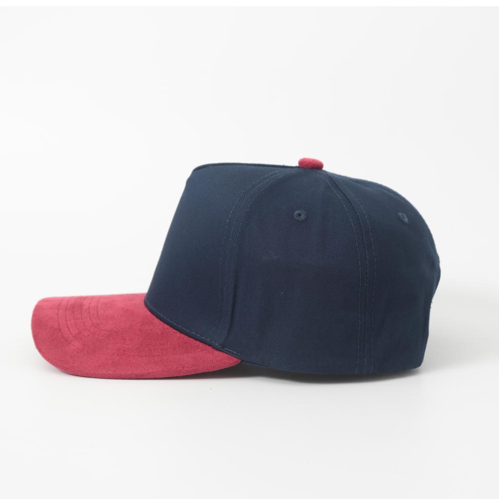 Individuelles Logo Wildleder Baumwolle Frühling Sommer Fünfteilig Farbkombination Baseballkappe Modischer Stil Outdoor Sonnenhut Melone