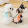 Super dehnbare atmungsaktive Hundesportweste mit Mesh-Einsätzen, Color-Blocking, kurzes Haustier-Shirt, weich, schnell trocknend, Sommer-Haustierkleidung, Welpen-Kleidung