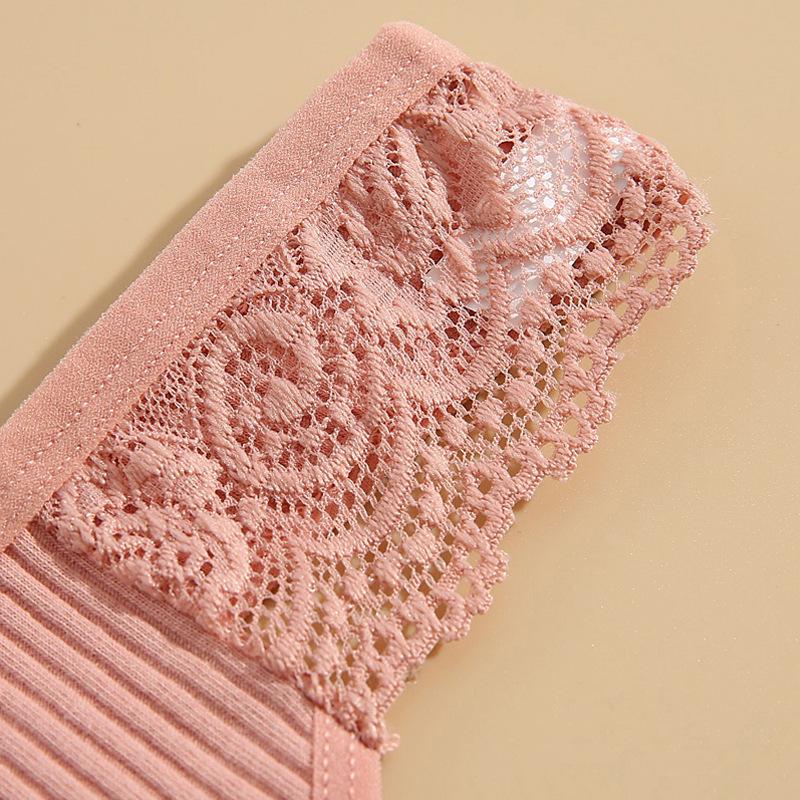 Women's Lace Low-Rise Cotton Thongs - Sexy and Stylish