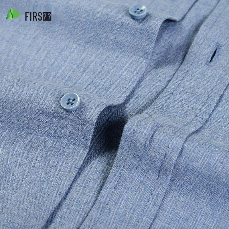 Shanshan Men's 100% Brushed Cotton Long Sleeve Shirt