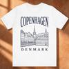 Copenhagen Denmark T-Shirt Unisex - Travel Souvenir Shirt Gift For Women & Men