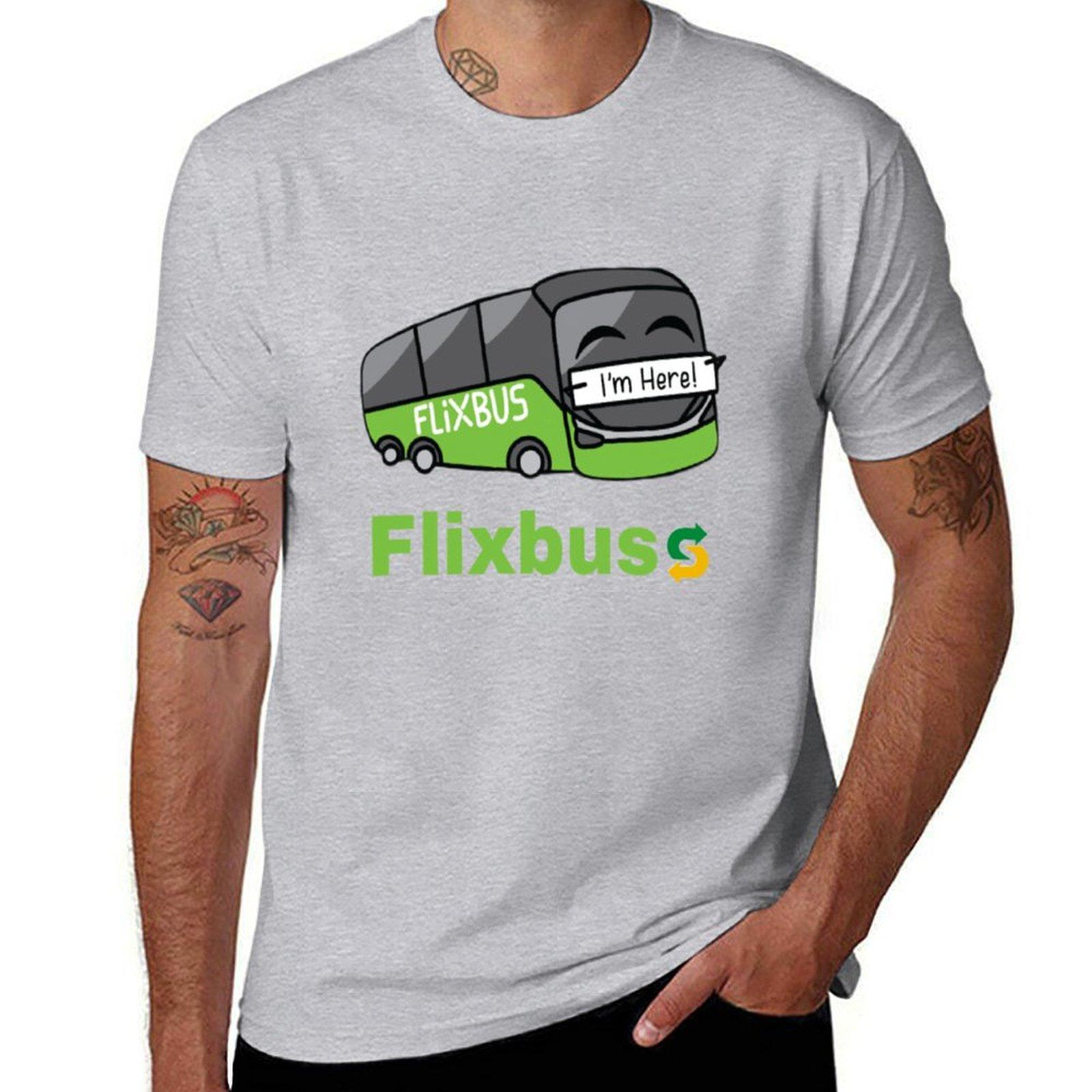 XIXI Fashion flixbus T-shirt schattige kleding hippie kleding anime kleding douane Heren t-shirts L